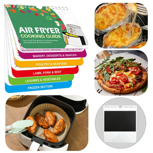 Air Fryer Cookbook Calendar Magnetic Cheat Sheet Food Pro Recipes Cooking Schedule <b>Quick</b> Reference Guide Kitchen Accessories - Product Image 5