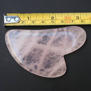 Masseur électrique en cristal rose, accessoire de Massage, pour <span class=keywords><strong>Acupuncture</strong></span>, Quartz, beauté Guasha, planche à gratter, en Jade - Product Image 4