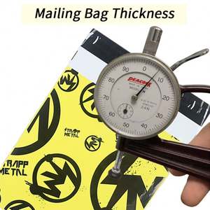 Sac d'expédition en polyéthylène personnalisé résistant aux déchirures de 3 mils, 10''x13'', imprimé en couleur pleine, logo en cuivre, emballage d'expédition en polyéthylène - Product Image 4