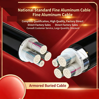 Câble d'alimentation en aluminium XLPE, norme IEC 60502, certifié ISO CE, gaine en PVC pour réseau de distribution d'énergie industrielle souterrain