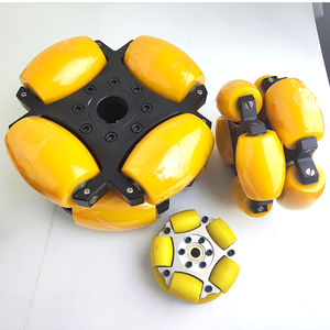 Installation de rainure de clavette 7 pouces roue omnidirectionnelle orange mobile omnidirectionnelle roue Omni - Product Image 5