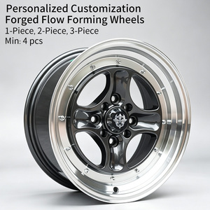 Jantes en alliage de voiture FLowtone, <span class=keywords><strong>prix</strong></span> d'usine, 15 pouces, 8 trous, 4X100/114.3, 4X100/108, couleur or, en stock - Product Image 2