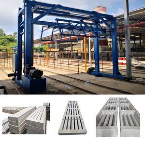 Bê tông Slate kết cấu Mat Máy Hog slat dây chuyền sản xuất tấm bê tông đúc sẵn cho sàn nhà để xe sử dụng thanh gia súc để bán - Product Image 4