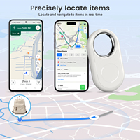 RSH 4 Pack Smart Key Finder Tags Bersertifikasi MFi Google BLE 5.4 Pelacak Jaringan Find My Bahan ABS Pelacakan Global untuk Koper