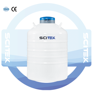 Tanque de nitrógeno líquido de transporte especial SCITEK 20-50L estructura de aluminio de tamaño pequeño ligero de alta resistencia 213 días estático - Product Image 5