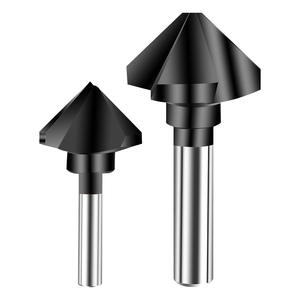 ดอกกัดลบคมเหล็กกล้าไร้สนิมแบบใบมีดเดี่ยว 90 องศา ดอกสว่านลบคม ดอกกัดสามใบมีดสำหรับงานขึ้นรูปสกรู - Product Image 4