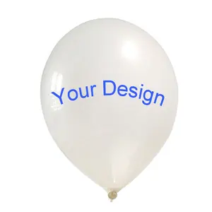 促销圆形氦气乳胶气球设计印刷定制标志气球