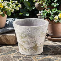 Pot de fleurs en béton vintage pour plantes, décoration de jardin et maison, style industriel, grand pot en pierre