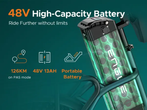 EU/UK 250W <b>Electric</b> <b>Road</b> <b>Bike</b> 48V13Ah Lithium Battery <b>Electric</b> Bicycle MTB 20In Fat <b>Bike</b> 250W Hybrid Ebike for Women Men Adults - Product Image 5