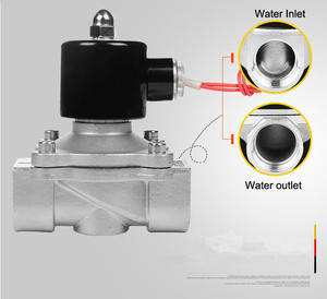 אוטומטי 24VDC 220VAC 2 דרך אוויר מים נירוסטה חשמלי סולנואיד <span class=keywords><strong>valve</strong></span> - Product Image 6