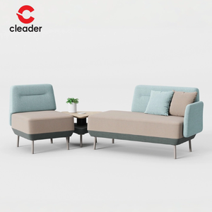 طقم أريكة مكتبية من القماش مريح وعملي لمنطقة الاستقبال في الفنادق الحديثة أثاث مكتبي - Product Image 1