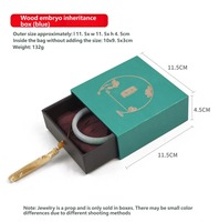 Boîte d'emballage personnalisée en cuir pour bijoux, avec tiroir, pour bracelet en jade, collier, présentoir et rangement de pierres précieuses