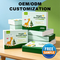 Enokon – Patchs d'acupression pour la croissance en hauteur, vente en gros, 10 patchs/boîte, 7x7cm, certifiés sécurité, avec logo personnalisé