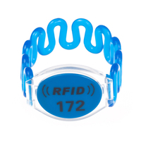 HF/LF en plastique imprimé personnalisé pour les systèmes de verrouillage de porte d'hôtel Offre Spéciale bracelets étiquette et étiquettes d'actifs Bracelets magnétiques