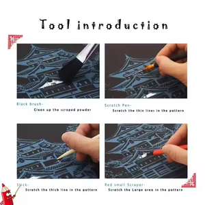 L-031-037 <span class=keywords><strong>Scratch</strong></span> <span class=keywords><strong>Art</strong></span> <span class=keywords><strong>Paper</strong></span> Set Ma Thuật <span class=keywords><strong>Scratch</strong></span> Off Giấy Nghệ Thuật Thủ Công Cho Bé Trai Và Cô Gái <span class=keywords><strong>Scratch</strong></span> Nghệ Thuật Cho Trẻ Em - Product Image 5