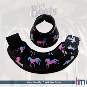 Botas Protectoras para Caballos con Impresión Digital Premium, Acolchado de Neopreno, Resistentes, Absorbentes de Impactos, Equipo Equino - Product Image 1