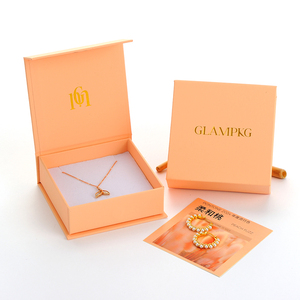 Factory Direct GALMPKG Luxury Custom Cardboard <b>Magnetic</b> Jewelry Packaging Box Luxury Jewelry Box for Necklace Earring - Product Image 4