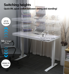 2jrf2 Điện Đứng Bàn Bằng Gỗ Có Thể Điều Chỉnh Máy Tính Bảng Với Chiều Cao Có Thể Điều Chỉnh Ngăn Kéo Ngồi Đứng Văn Phòng Bàn - Product Image 5