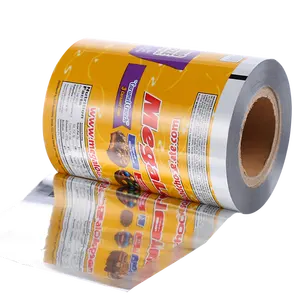 Film rol plastik cetak kustom Aluminium Foil BOPP/CPP Film laminasi rol Film kemasan teh untuk mesin otomatis