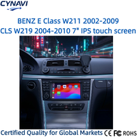 Lecteur multimédia pour voiture Mercedes Benz Classe E W211 (2002-2009) & CLS W219 avec écran partagé, GPS intégré, DSP, montage sur tableau de bord