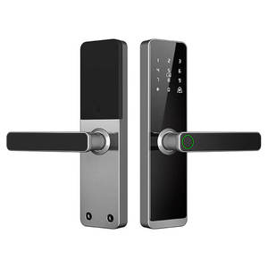 Smart WiFi Door <b>Lock</b> with Intelligent Handle <b>Lock</b> Fingerprint Keyless <b>Remote</b> Dynamic Password for Aluminum Wood Steel Doors 5050 - Product Image 1