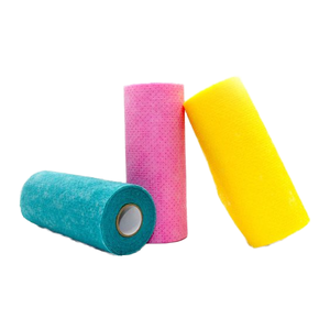 Customized 200Gsm 20Pcs Free Logo Addition Tear Away Microfiber Towel Roll for Kitchen Use Cleaning Cloths & Hand <b>Washing</b> - Product Image 1