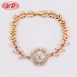 Pulsera de tenis chapada en oro con cristales para niños, corte brillante, engaste de garra, joyería clásica para fiestas, aleación, circonita cúbica de moda - Product Image 6