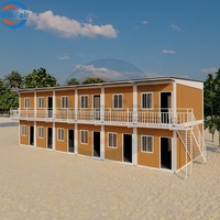 Maison conteneur modulaire préfabriquée à faible coût WinFair Cameroun, 2 chambres, démontable, 2 étages, Philippines, avec salon et cuisine