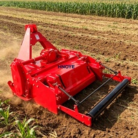 Sarcleuse rotative robuste pour tracteur à 4 roues, avec butteuse à 2 rangs