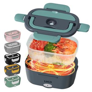 0728 100%-leak-proof Reusable Food Warmer Removable-tray Fast <b>Heating</b> Travel Lunch Box Phone-holder-lid Self - Product Image 3