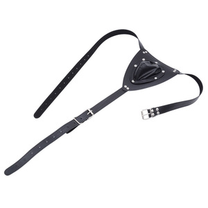 Ropa Interior de Castidad de Cuero para Hombre, Negra, Desmontable, Juguete SM de Bondage con Diseño de Nido de Pájaro, Estimulación para Adultos, Dominación Apasionada - Product Image 3