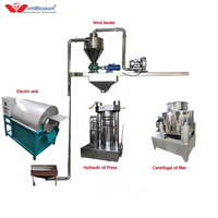 Presse hydraulique commerciale à froid pour sésame/beurre de cacao, en acier inoxydable, automatique, haute capacité 1-10t/jour, certifiée CE