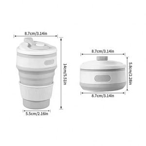 Modern Simple Silicone Folding Coffee <b>Cups</b> Anti-Drop Design Factory Wholesale for Holding Boiling Water Outdoor <b>Tea</b> <b>Cups</b> <b>Saucers</b> - Product Image 2
