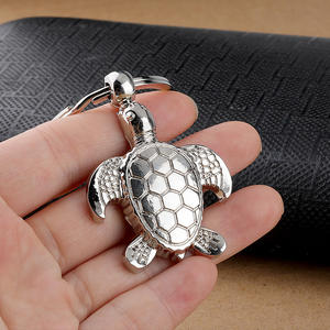 Promotion Porte-clés mousqueton en métal 3D étanche, personnalisé avec logo, motif tortue de mer vintage de style dessin animé, souvenirs amusants - Product Image 2