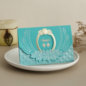 Tarjeta de Invitación para el Día de San Valentín en Forma de Corazón, con Estampado Dorado, Diseño Floral Grande, Papel Perlado, Estilo Moderno, Tarjeta de Felicitación Plegable - Product Image 5