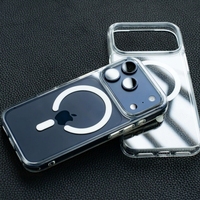 Étui de téléphone antichoc en TPU+PC transparent magnétique N52 pour iPhone 18 Pro/iPhone 18 Pro Max OEM personnalisé