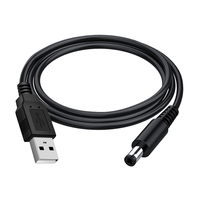 Jingsai, venta al por mayor, chaqueta de PVC blanco, Cables USB, cargadores de 5V 1A-2A con fuente de alimentación de interfaz de 5,5*2,5mm para enrutadores, decodificadores