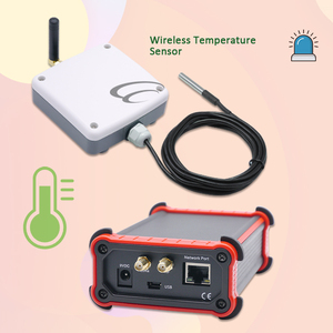 เครื่องบันทึกข้อมูลการเตือนภัยดิจิตอลเซ็นเซอร์วัดอุณหภูมิภายนอกแบบไร้สาย - Product Image 1