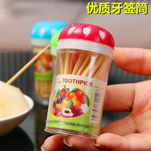 Palillos de dientes pequeños en forma de florero, palillos de dientes redondos de bambú transparentes, caja de palillos de dientes en tubo, venta al por mayor a partir de un y dos yuanes. - Product Image 2