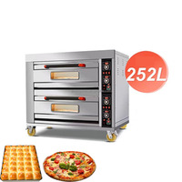 Équipement de boulangerie commerciale usage domestique gaz intérieur GPL 1 pont 2 plateaux cuisson four à pain