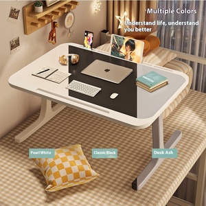 Escritorio plegable para computadora portátil, mesa de escritura pequeña para dormitorio de estudiantes y mesa de comedor perezosa para el hogar - Product Image 3