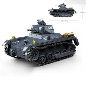 <span class=keywords><strong>Panzer</strong></span> I Ausf. allemand Véhicule blindé léger de la Seconde Guerre mondiale, jouets de chars militaires, modèles de véhicules, <span class=keywords><strong>3</strong></span> figurines, accessoires d'armes, blocs de construction - Product Image 1