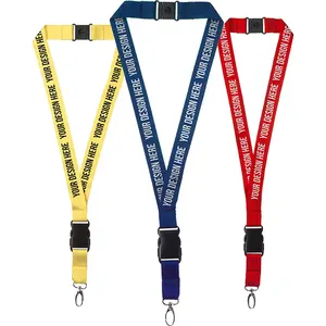 Lanyard Fabricante Amostra Grátis Promocional Barato Personalizado Impresso Poliéster Pescoço Lanyard Com Logotipo