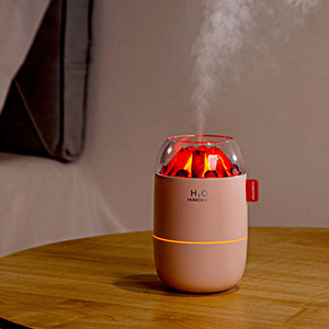 Venta al por mayor 280ml Mini Flame Volcano Aroma difusor diseño innovador hogar humidificador de aceite esencial para el coche del hotel 1 año - Product Image 4