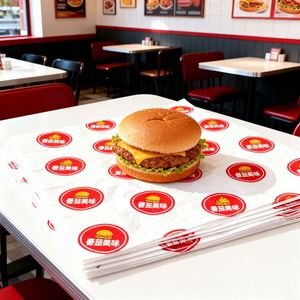 Papier ciré écologique biodégradable recyclable pour cantines, barrière à la graisse, sandwichs, rouleaux de poulet, hamburgers, boulettes de riz - Product Image 6