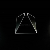 Accessoire haute couture acrylique quadrangulaire 3D stéréoscopique effet d'imagerie moule à l'étranger populaire expérience Lucite pyramide