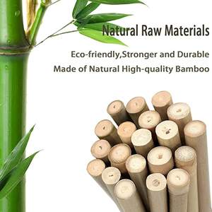 Tutores de Bambú, Adornos de Jardín para Uso Agrícola, Patrocinadores de Plantas - Product Image 6