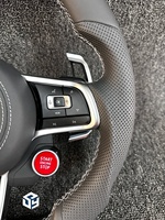Volant en cuir semi-perforé personnalisé pour VW Volkswagen Golf R 5 6 7 8 Mk6 Mk7 MK8 8R R Gti Jetta Tiguan Passat CC B7 B8