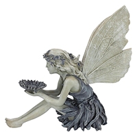 Nouvelle Arrivée Décoration Maison : Sculpture d'Ange en Résine pour Jardin, Statue de Collection, Fée Angélique Assise, Ornement pour Décoration Intérieure