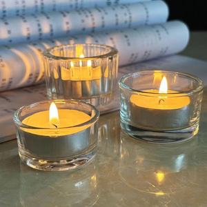 Glas-Kerzenhalter 0029 Becher Nr.13 Teelicht Aromatherapie Klein Rund Wohndekor für Innenbereich - Product Image 2